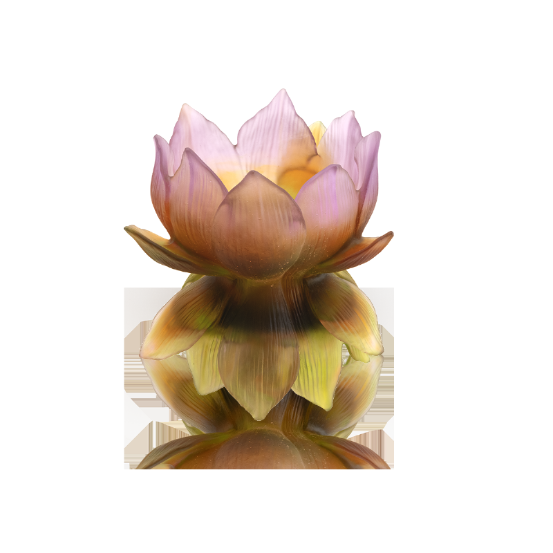 Sculpture Orlinski Panthère Jaune Éclatante dans Paysage de Courchevel